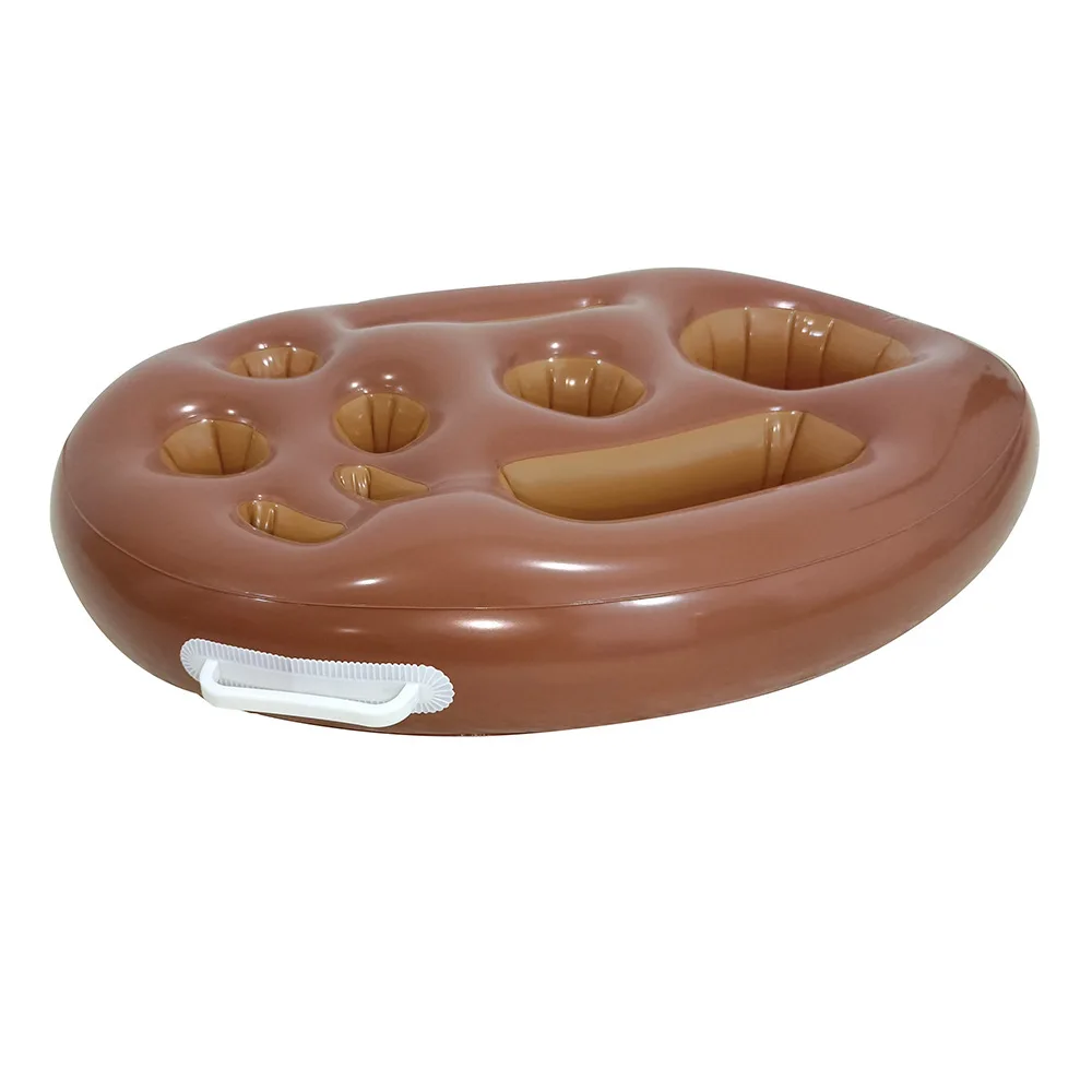 9 Hole Inflatable Floating Drink Holder Tray for Pool and Outdoor Use Large Capacity for Holding Multiple Beverages Securely