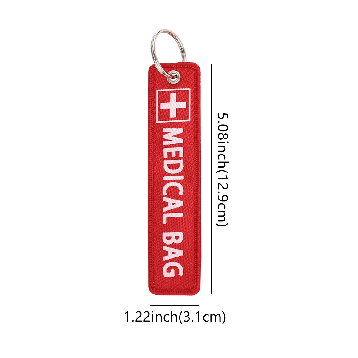 Medical Bag Key Tag Embroidery Keychains Motorcycles Keychains Adorn Key Ring Accessories Gifts 1pc