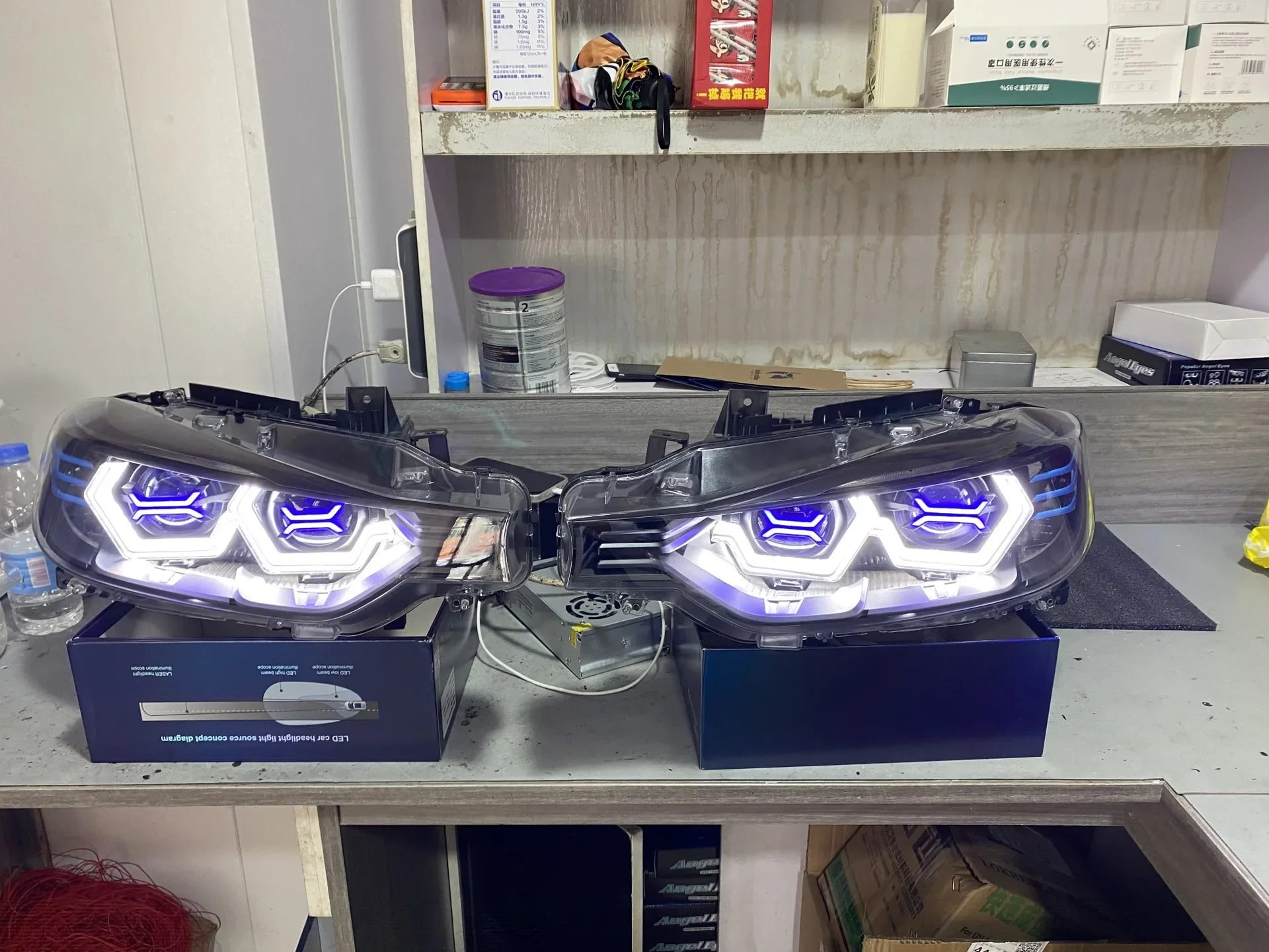 

Car Led Headlight Daytime Running DRL for BMW 3 Series f30 modified oss