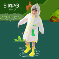 Raincoat For Children Transparent Poncho Waterproof Kindergarten Rainwear Kids‘ EVA Raincoat With Storage Bag Boys And Girls