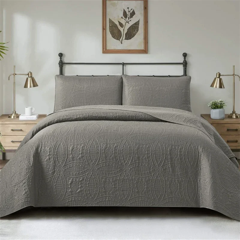 Queen Size Quilt 220x240 Ultrasonic Quilted Bedspread on The Bed Coverlet Lightweight Bedding Set Bed Cover Blanket Home Decor