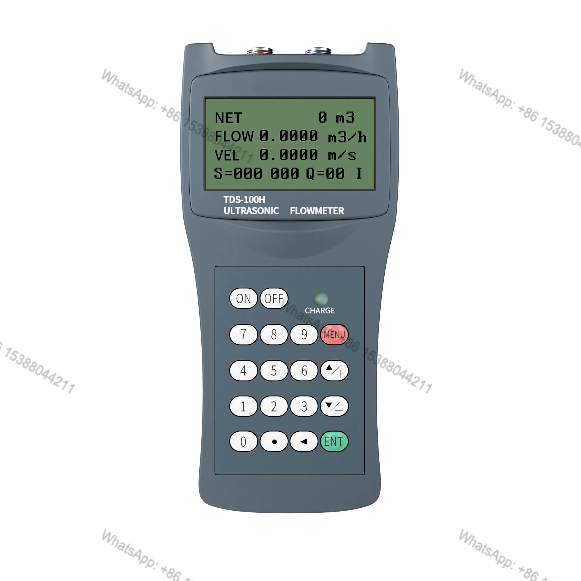 2026 Hot Selling  High Accuracy Portable Hand Held Clamp on Ultrasonic Flow Meter Liquid Flowmeter for Water Oil Fuel HVAC