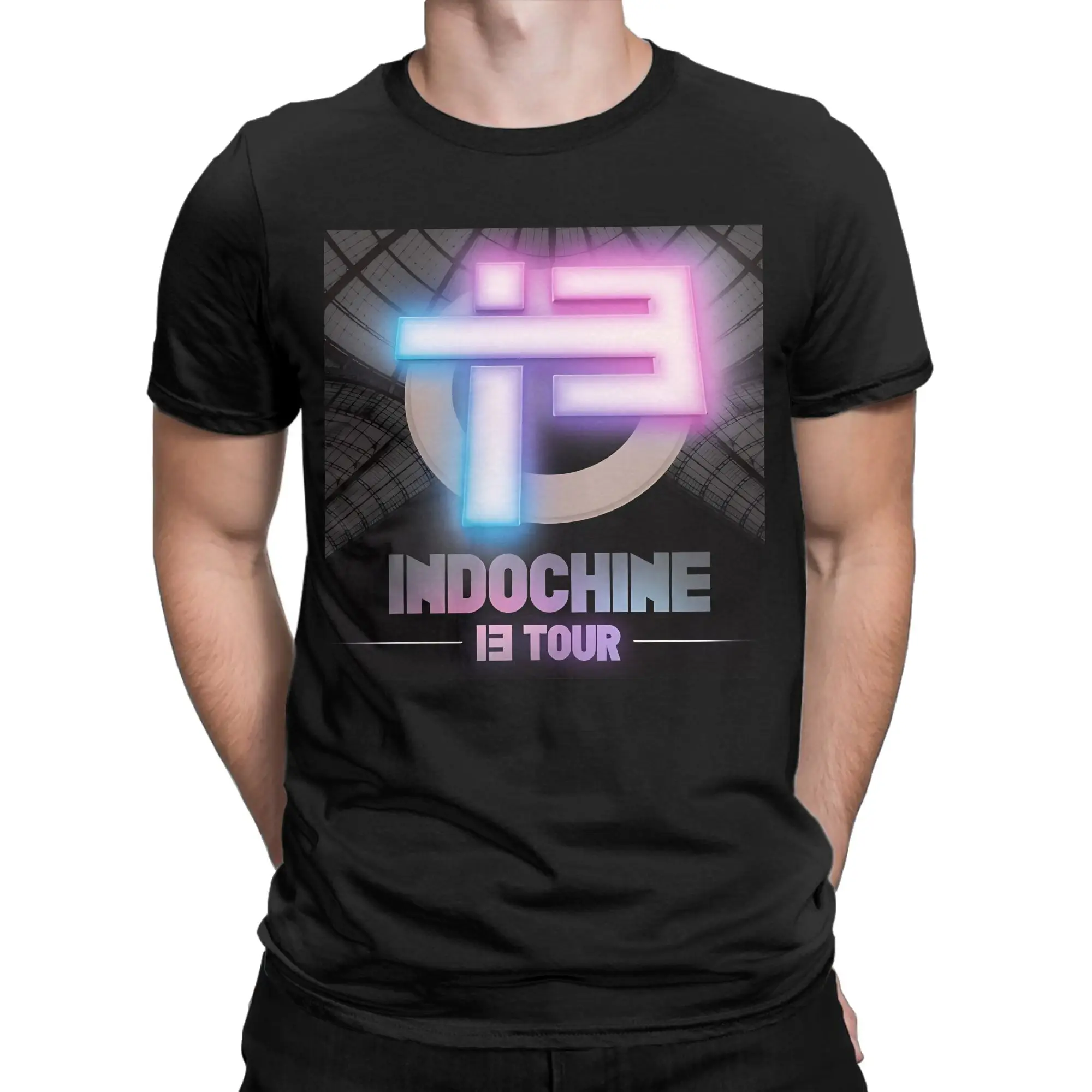 KAKAKATRIN Funny Graphic 100% Cotton T-Shirt Indochine Tees Tops For Men