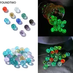 10 szt. 12mm świecący krem szklane kule konsola do gier maszyna do pinballa małe kulki dla bydła, poklepane zabawki, koraliki do maszyn rodzic-dziecko