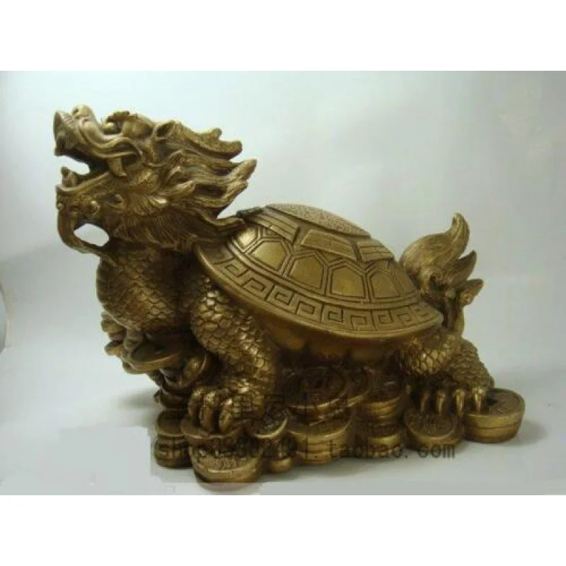 

China Lucky Wind Faucet Turtle Bronze Turtle Statue Wish You Wealth