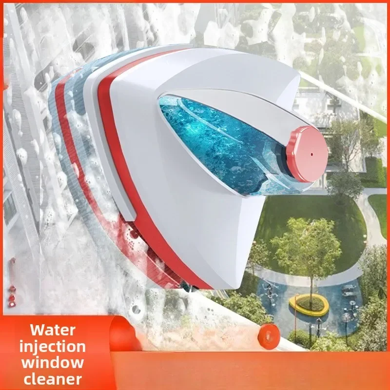 DurableNew Water Storage Glass Wiper Double-sided Magnetic Glass Wiper Household Multi-functional Double-layer Glass Wiper Artif