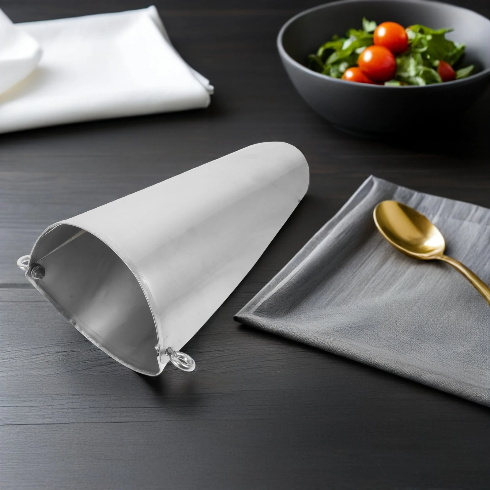 

Stainless Steel Food Bagger Funnel for Fried Chicken French Fries - Commercial Snack Packing Handling for Parties Restaurants