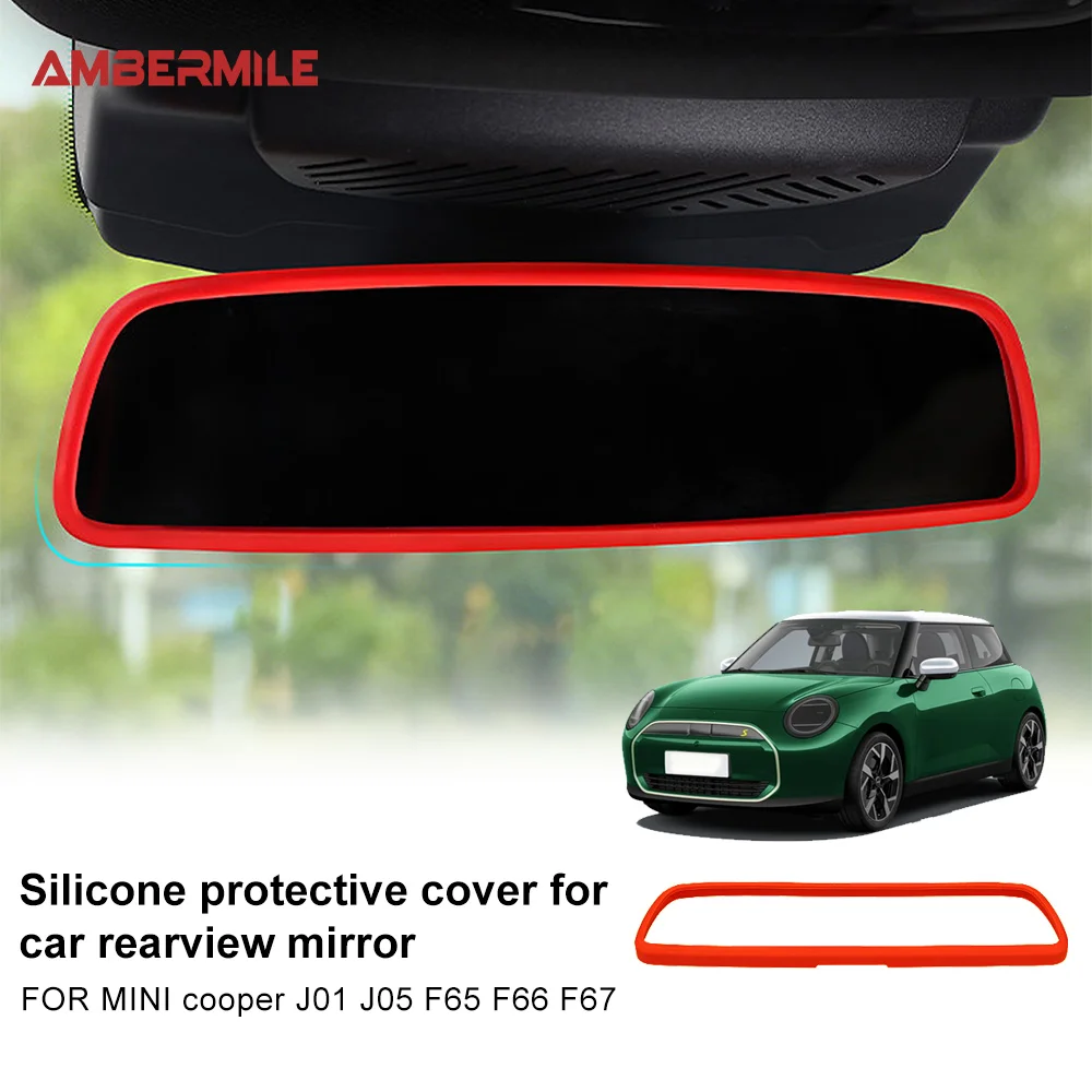Silikon-Schutzabdeckung für den Innenrückspiegel des Mini Cooper J01 J05 F66 F65 F67 2024 2025, Auto-Styling-Zubehör