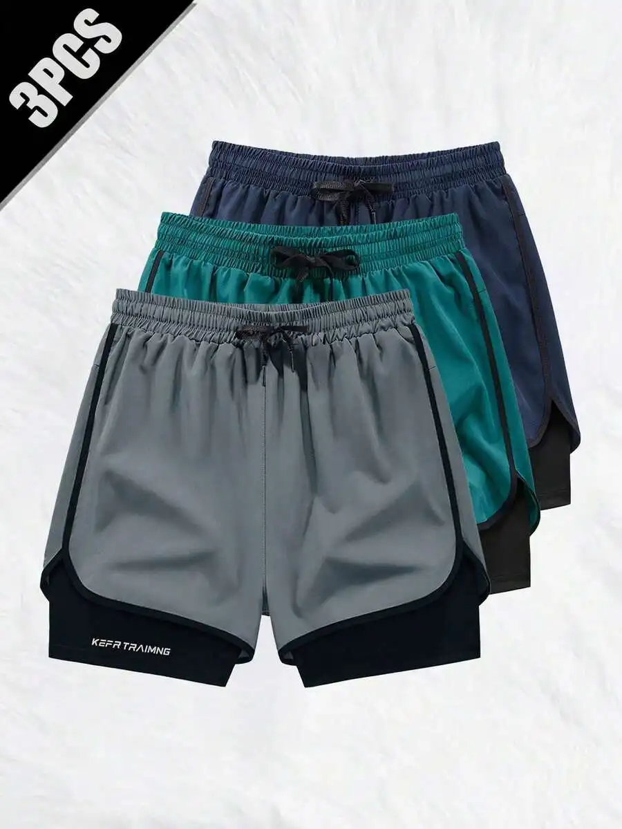 

Mens Sports Shorts Quick Dry Training Running Fitness Loose Shorts