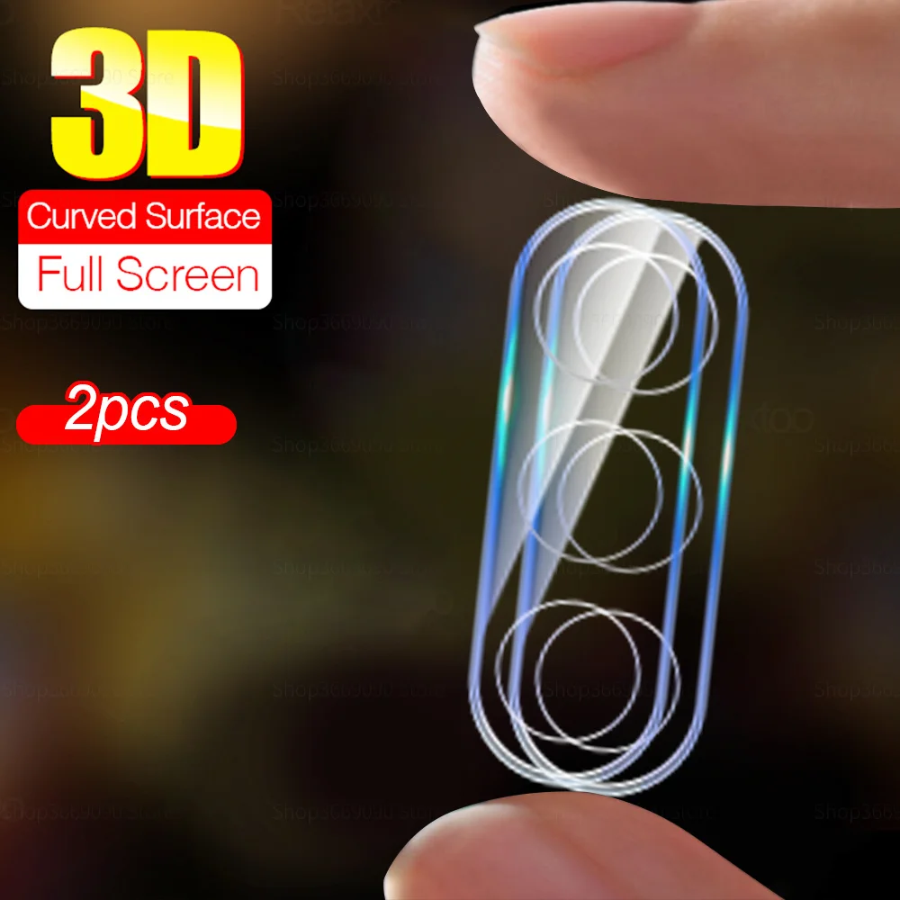 2PCS 3D Rear Camera Lens Tempered Glass For Samsung Galaxy A05S A05 A15 A25 A35 A55 Back Lens Protector Protective Cover Films