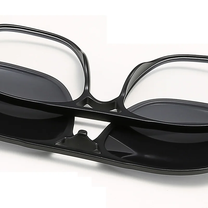 No Box 2333A 2 IN 1 Magnetic Sunglasses Clip Optical Glasses Frame 6 in 1 Women Men Polarized Night Vision Eyeglasses