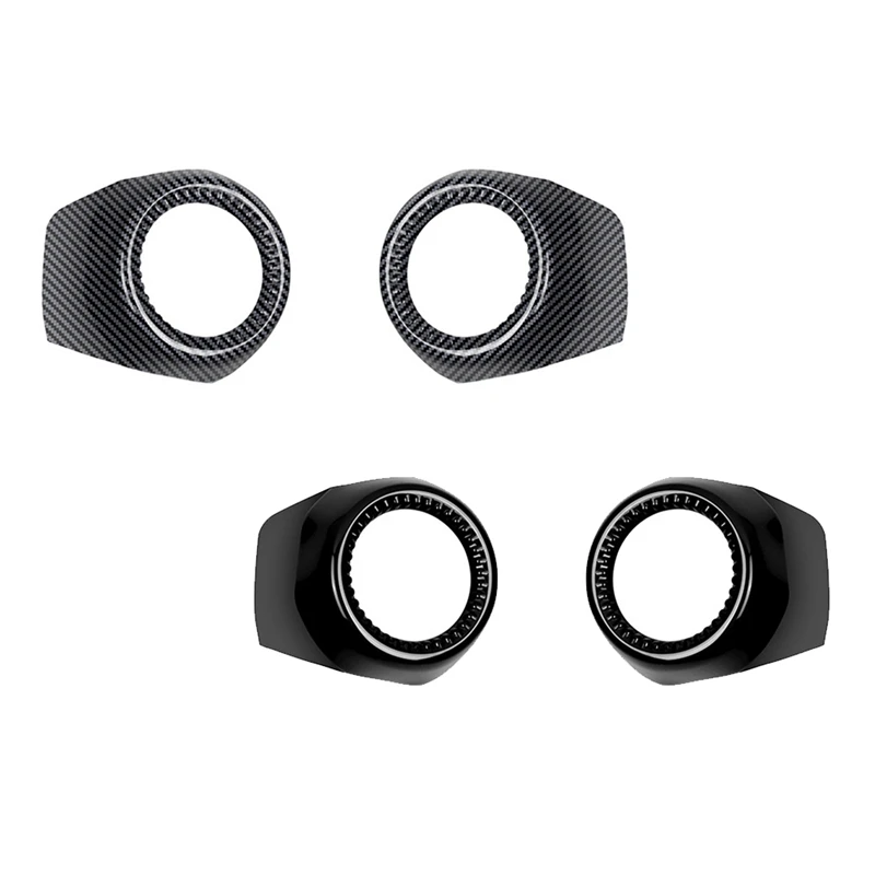 

Рамка на выходе кондиционера на приборной панели автомобиля для Toyota Prado LC250 2024, наклейка на рамку для выпуска воздуха, ярко-черный