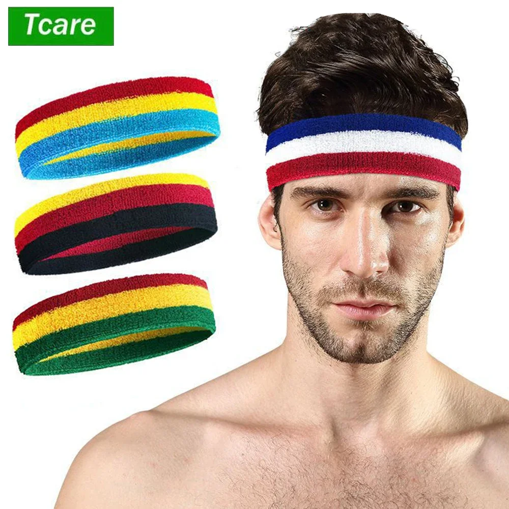 Tcare 1 PC Headband for Women Men Autumn Winter Head Band Sport Headwear Elasticity Hair Band for Basketball Running Boxing