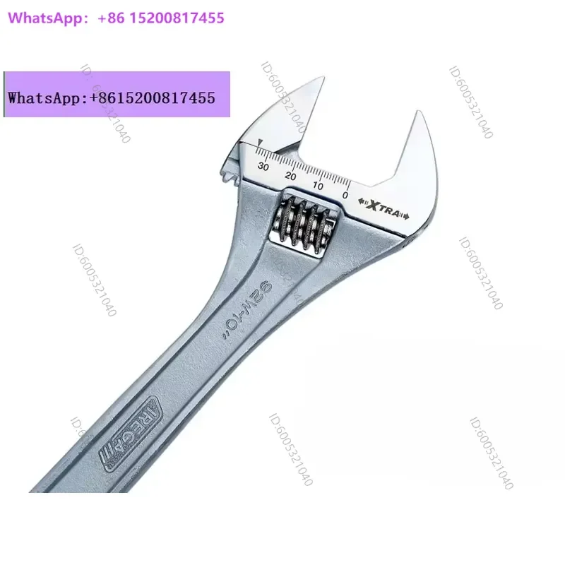 1PCS 92W Series High Quality Carbon Steel Graduated Movable Wrench Adjustable Spanner Tool for Home Repair and Mechanical