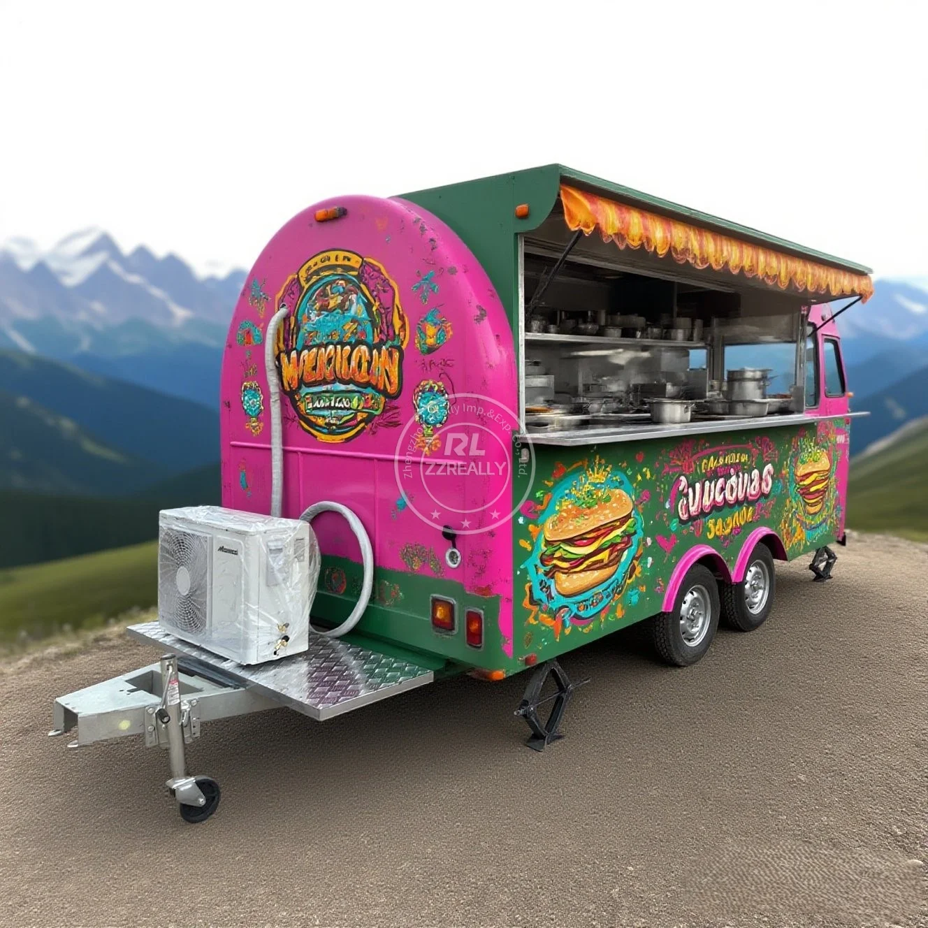 

Australia Standard Food Cart Mobile Snack Food Truck Ice Cream Mobile Trailer Catering Truck