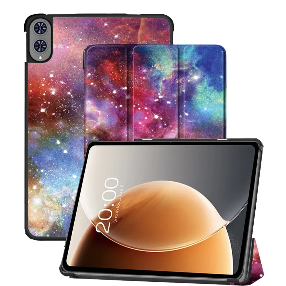 Case for Teclast T65（13.4 inch） Android 16(2025-2026) Tablets Tri-fold Smart Protective Case, PU Leather Portable Shell