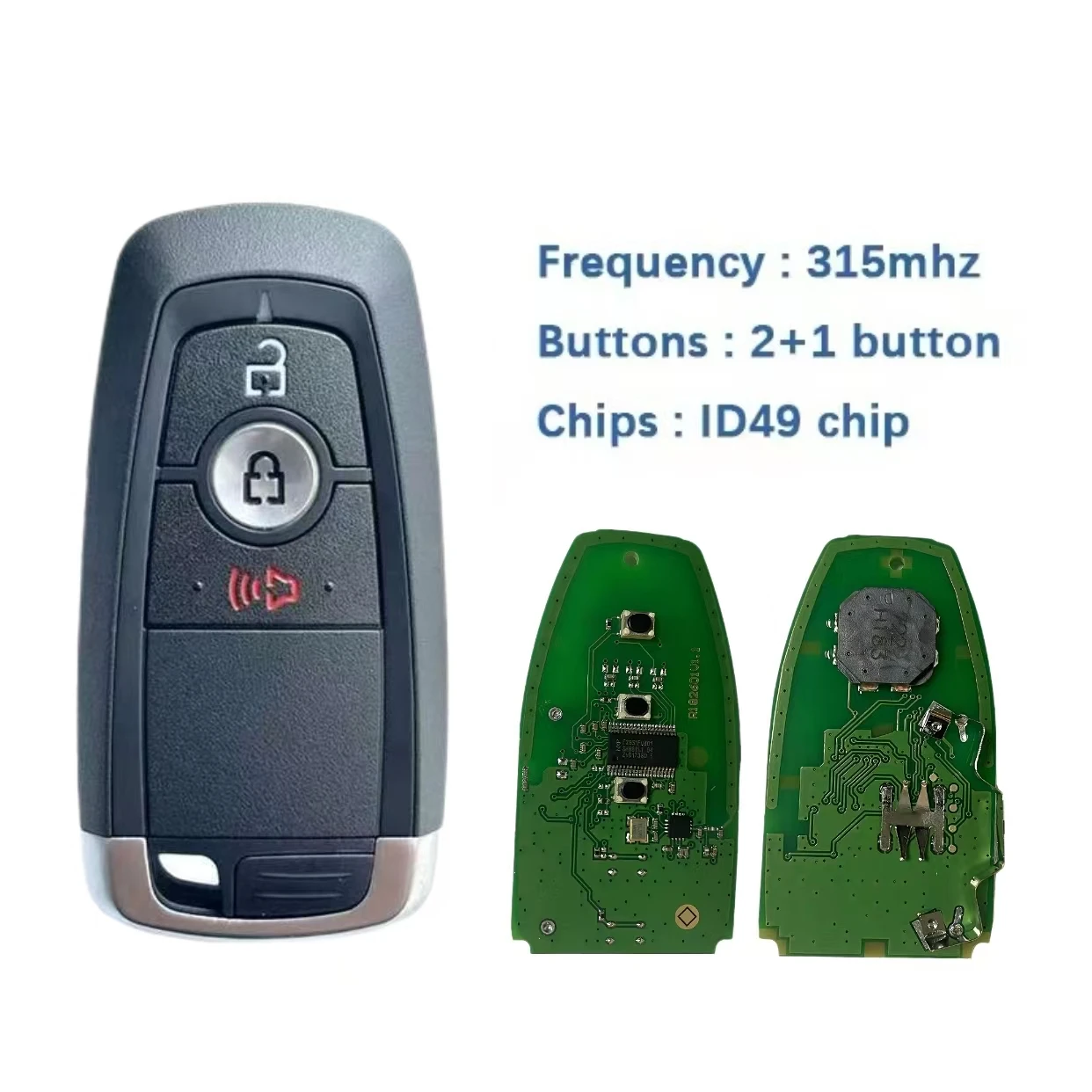 Jingxin Auto-Fernbedienungsschlüssel für Ford Explorer Edge Mustang Fusion M3N-A2C93142300 ID49 Chip 315MHz Promixity Smart Autoschlüssel – Detail 4