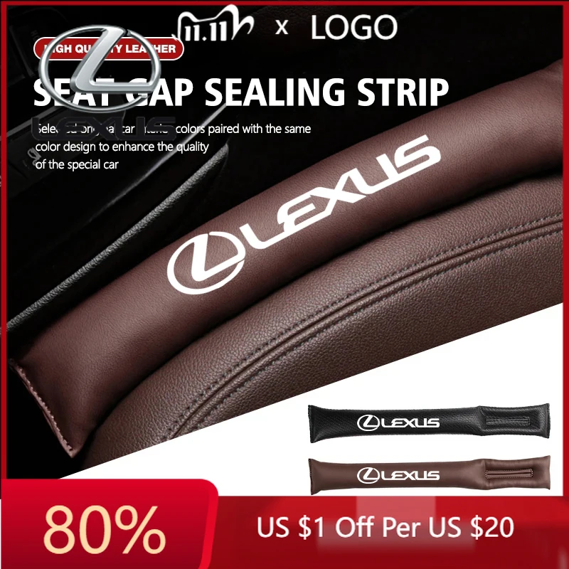 

2026 Hot Interior Stickers Car Seat Gap Filler Strip Soft Pads Leather Car Styling Spacer For Lexus FSPORT LBX NX RX 350h 450h E