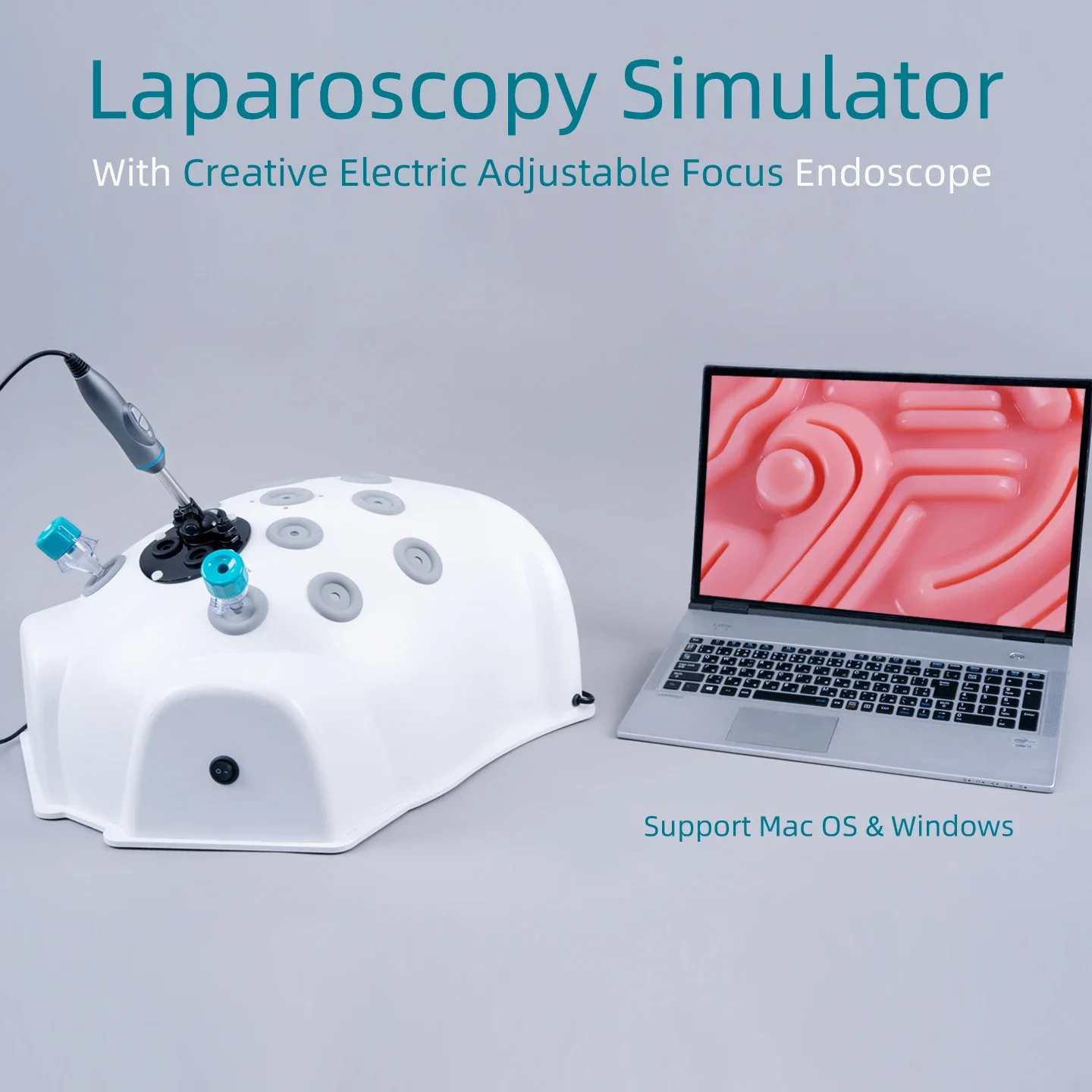 2026 NewLaparoscopic Trainer Laparoscopy Simulator Endoscopic Training Box USB HD Electric Adjustable Focus Camera Surgery Sutur