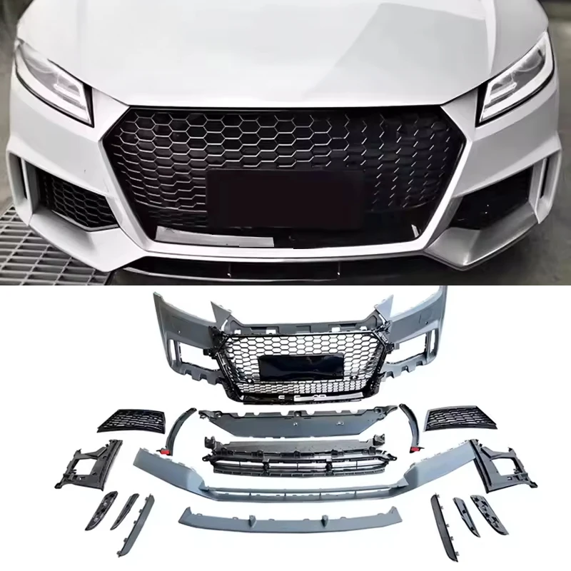 

Suitable for Audi TT TTS MK3 2015-2019, TTRS Style Body Kit with Grille Front Rear Bumper