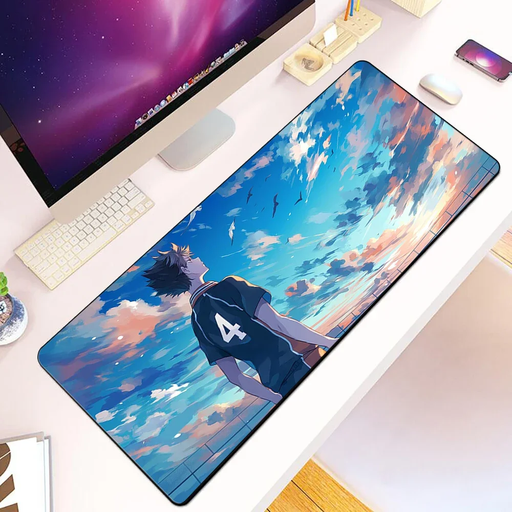 Anime Volleyball Haikyuu Mousepad HD Printing Computer Gamers Locking Edge Non-slip Mouse Pad XXL90x40cm Keyboard PC Desk Pad