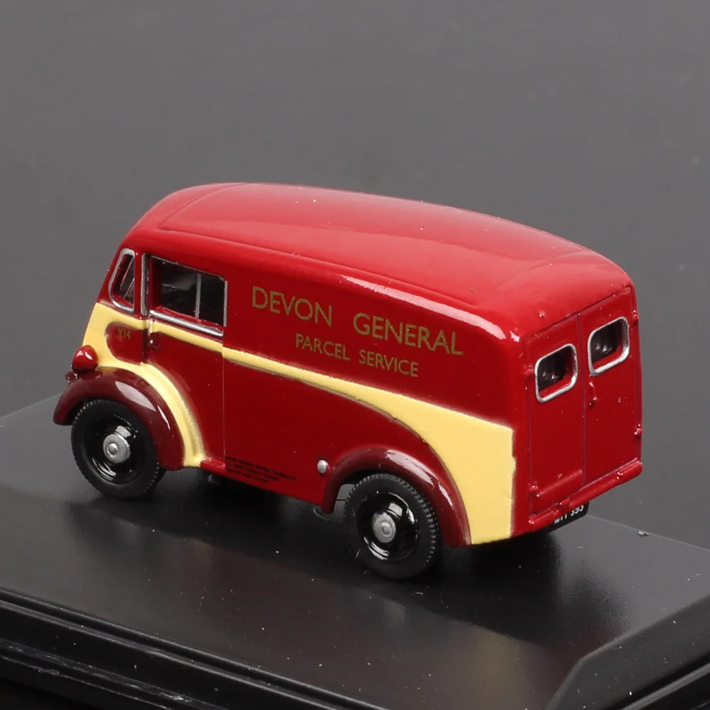 Oxford 1/76 OO Scale Tiny Morris J Van Devon Genera Truck l76MJ009 Diecast Car Model Toy Vehicles Collectibles Acrylic Box