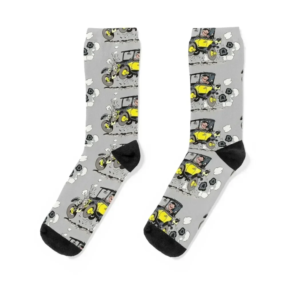 

Gaston Goof in Car Socks Children's man cute Socks Female Men's