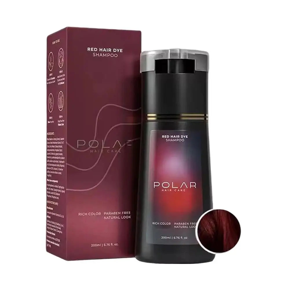 Neues 3-in-1 Instant Naturhaarfarben-Shampoo 200ml Grauhaarabdeckung Pflege Langanhaltend Semi-Permanent für Frauen und Männer – Detail 3