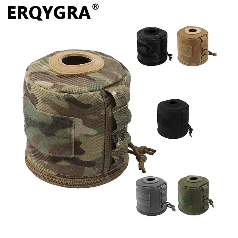 ERQYGRA 휴대용 전술 캠핑 종이 롤 티슈 백 장비, 몰리 파우치 탄창 시스템 액세서리, 사냥 하이킹 여행