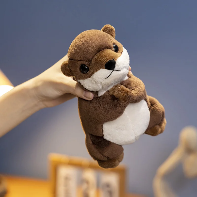 

19 см Kawaii Otter Plushie La Loutre, плюшевые игрушки, мягкая кукла-животное, подушка, подарок на Рождество, день рождения, декор комнаты