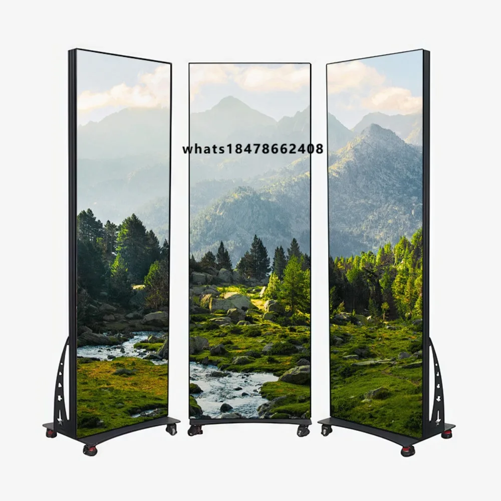 Customized full-color removable commercial LED poster display, shopping mall advertising electronic LED poster screen