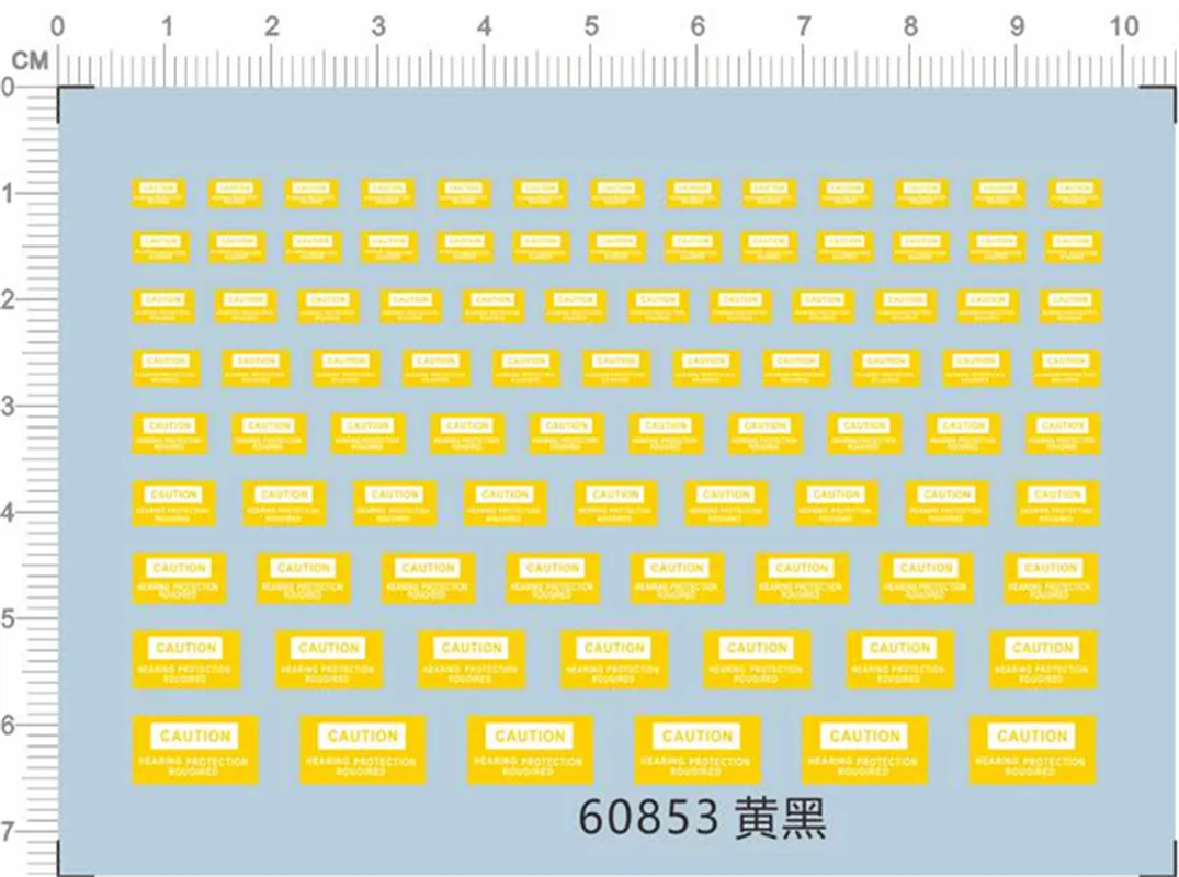 Warning Tag Caution Decals for different scales Model Kits #60853