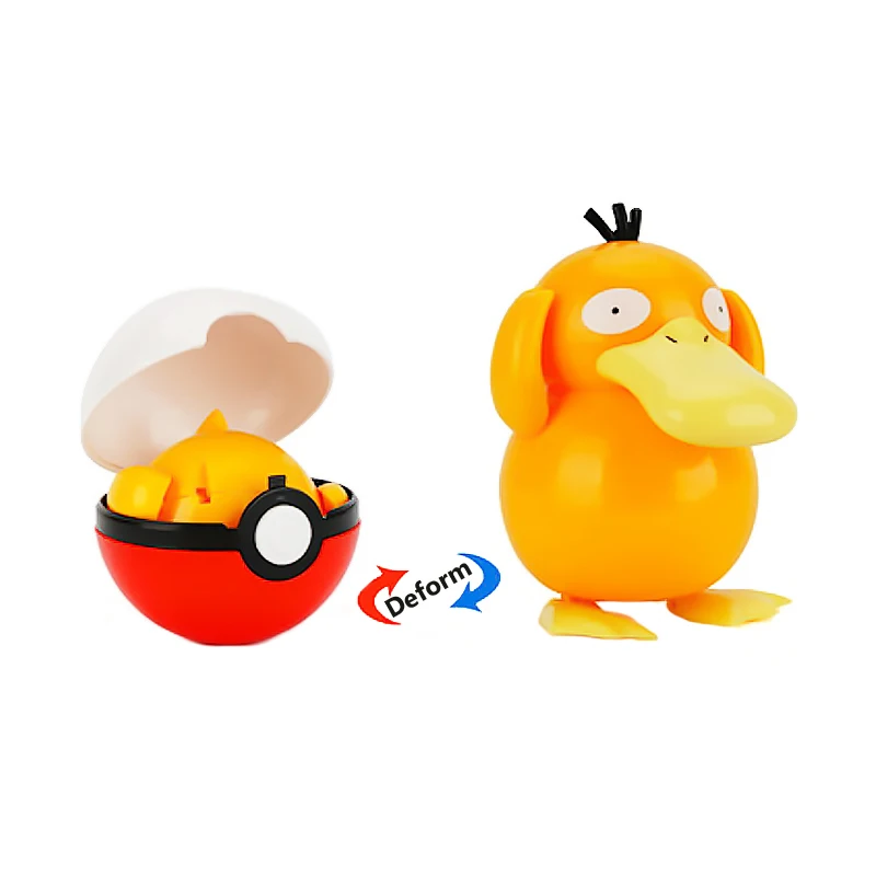 Genuine Pokemon Ball Deformation Toys Pikachu Mewtwo Gyarados Pocket Monster Pokeball Pokemon Action Figure Children Toys Gifts