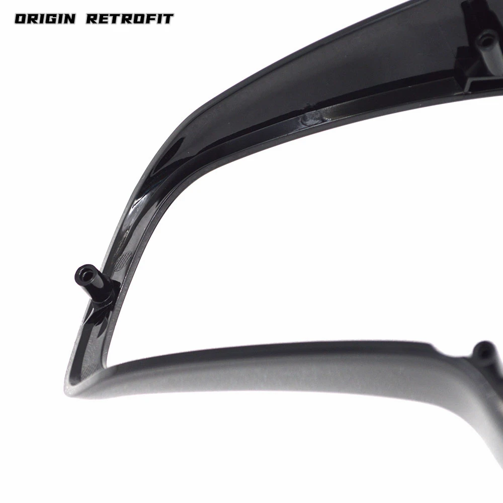 For VW R line Rline Steering Wheel Black Trim Black Piano Frame for Golf mk7 sports steering wheel without logo