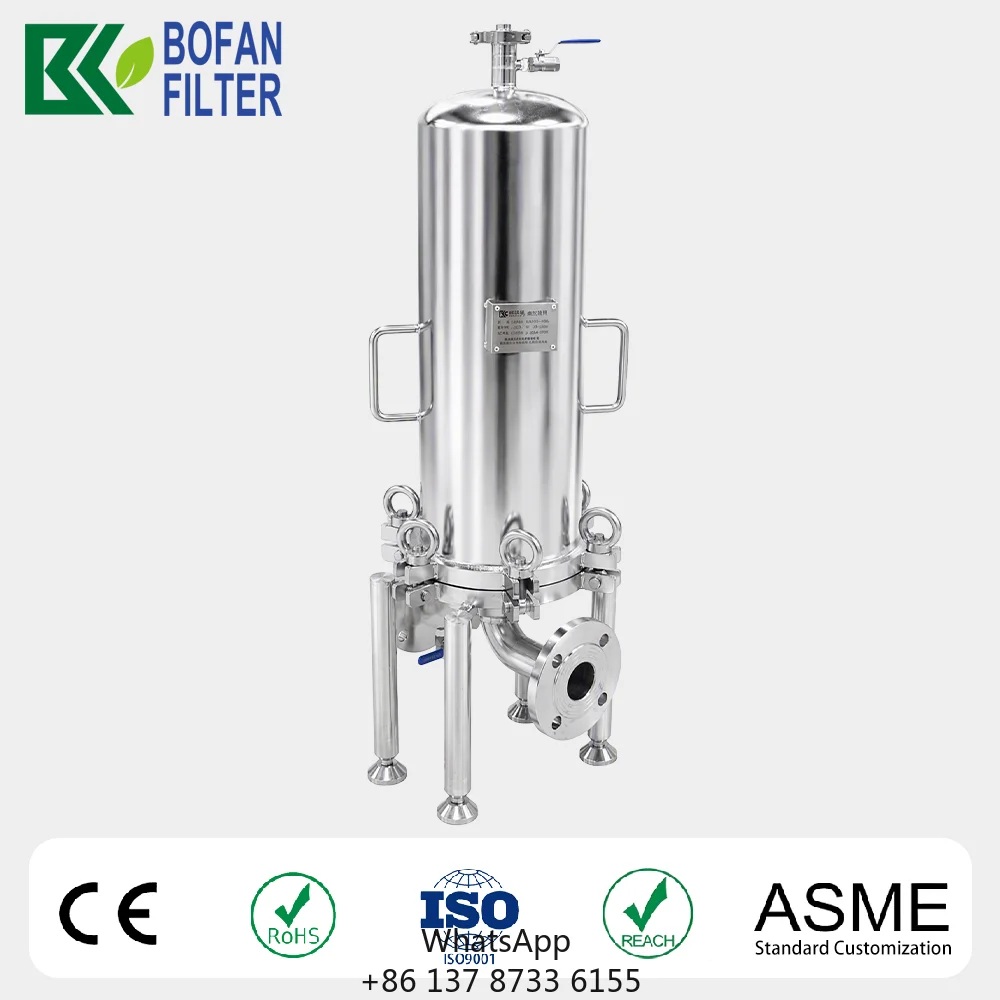 304 Stainless Steel Multi Cartridge Filter Housing For Water Treatment - Food Grade, 1.0 Mpa High Pressure