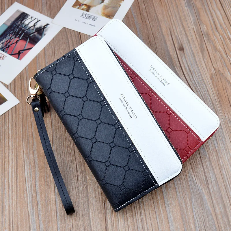 New Long Women Wallet Luxury PU Leather Zipper Coin Purses Female Clutch Multi-card ID Credit Bank Card Holder Cell Phone Bag