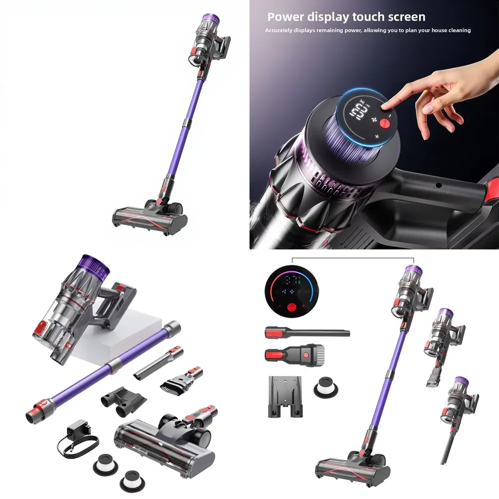 Cross-Border V26 Cordless Vacuum Cleaner 46kPa Suction Power Brushless Motor 70-Minute Runtime OEM/ODM