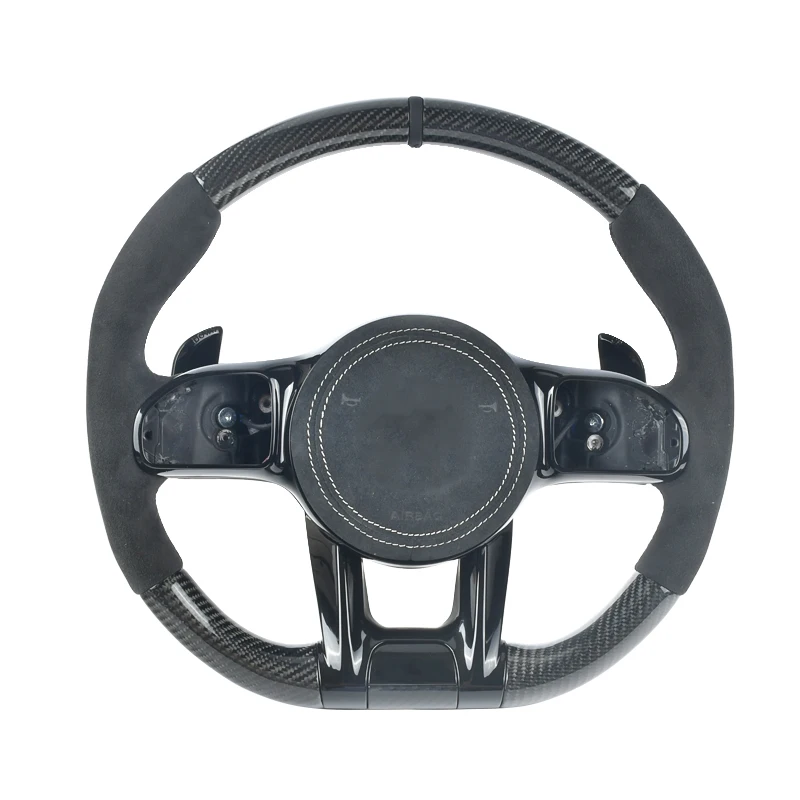 

Beige Leather Steering Wheel for Mercedes Benz AMG CLS G CLASS W217 W218 W219 W222 W253 W463 W464 Carbon Fiber Steering Wheel