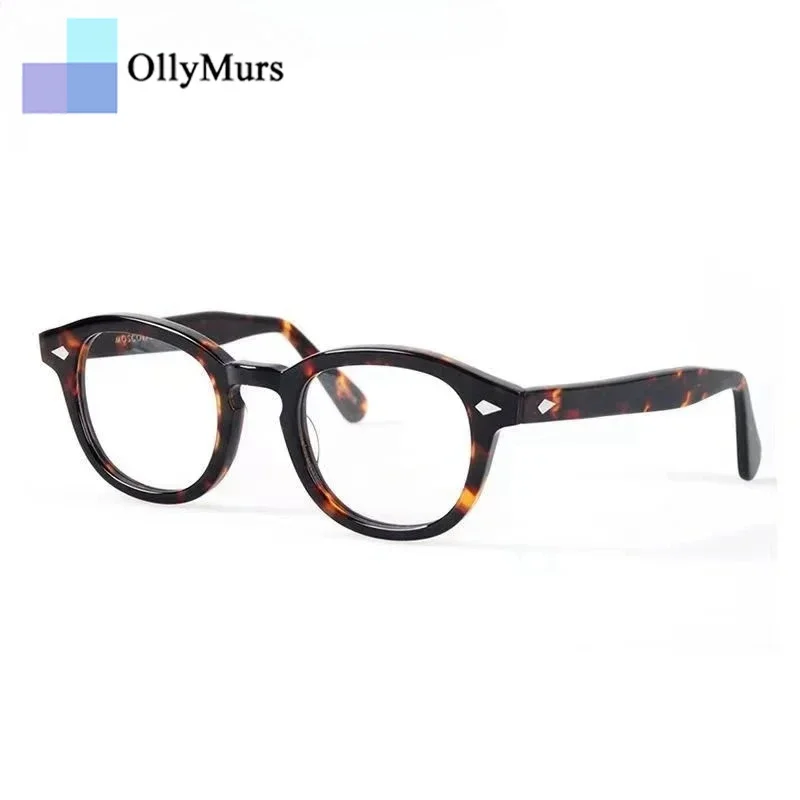 

Очки OLLYMURS: ультралегкие, модные, элитные, из ацетата, женские, в ретро-стиле, круглые, для зрения, оправа для мужчин, Y1915