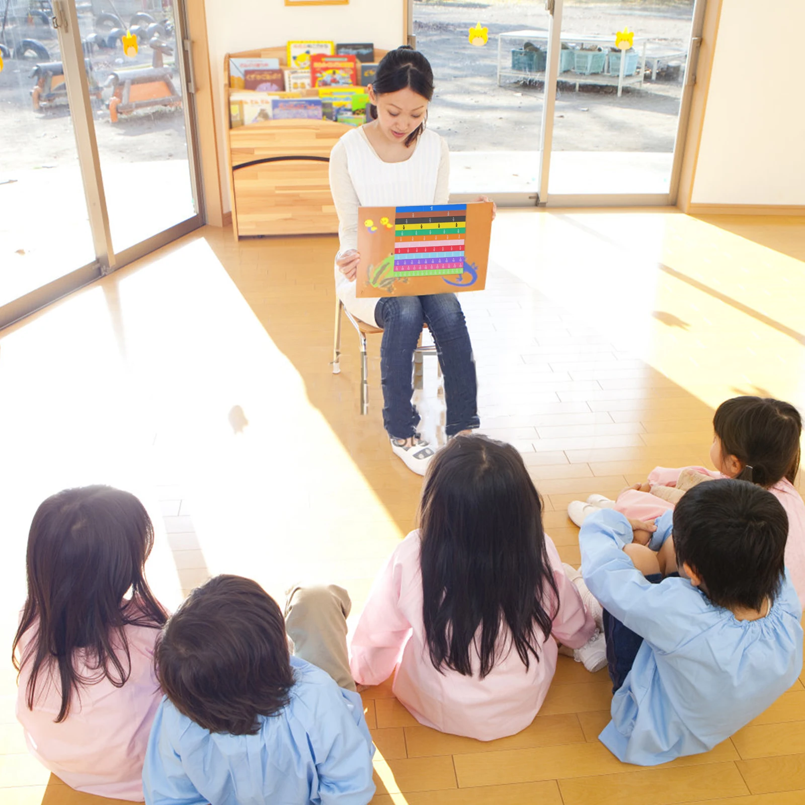 1 مجموعة 1 مجموعة مكعبات كسر تعليمية للأطفال التعلم المبكر كتل كسر ملونة لعب الأطفال #5