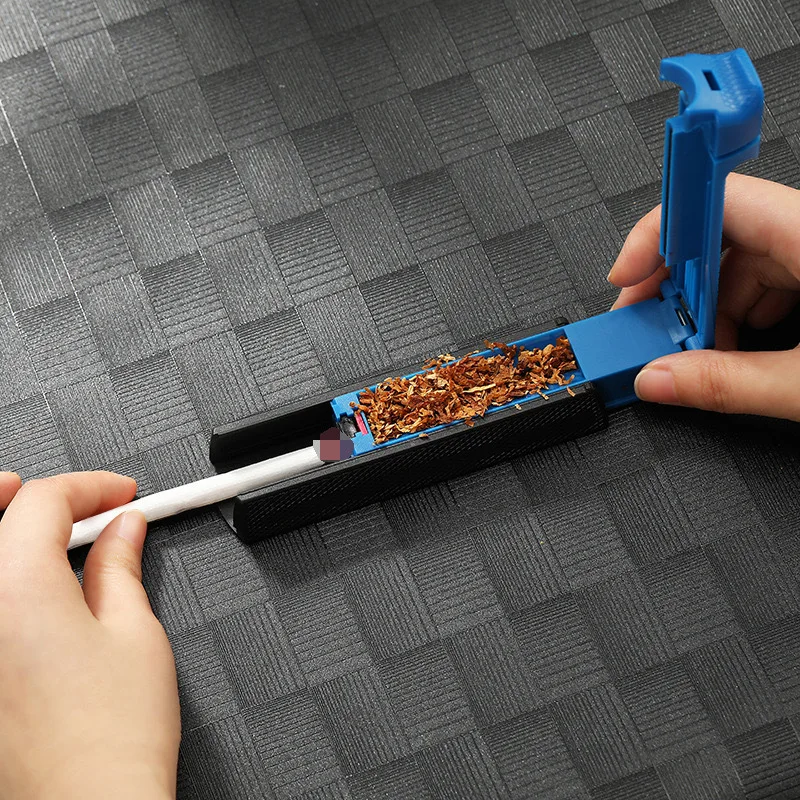 

New1pc Single Tube Cigarette Filling Roller Maker Manual Cigarette Tobacco Rolling Machine Smoke Injector Smoking Useful Gadgets