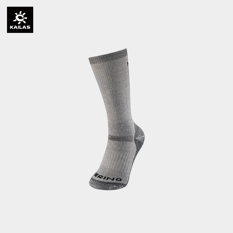 

KAILAS Men's Professional Hiking Socks Cushioned Mid-calf Socks Moisture Wicking Socks for Women Trekking Outdoors KH130007