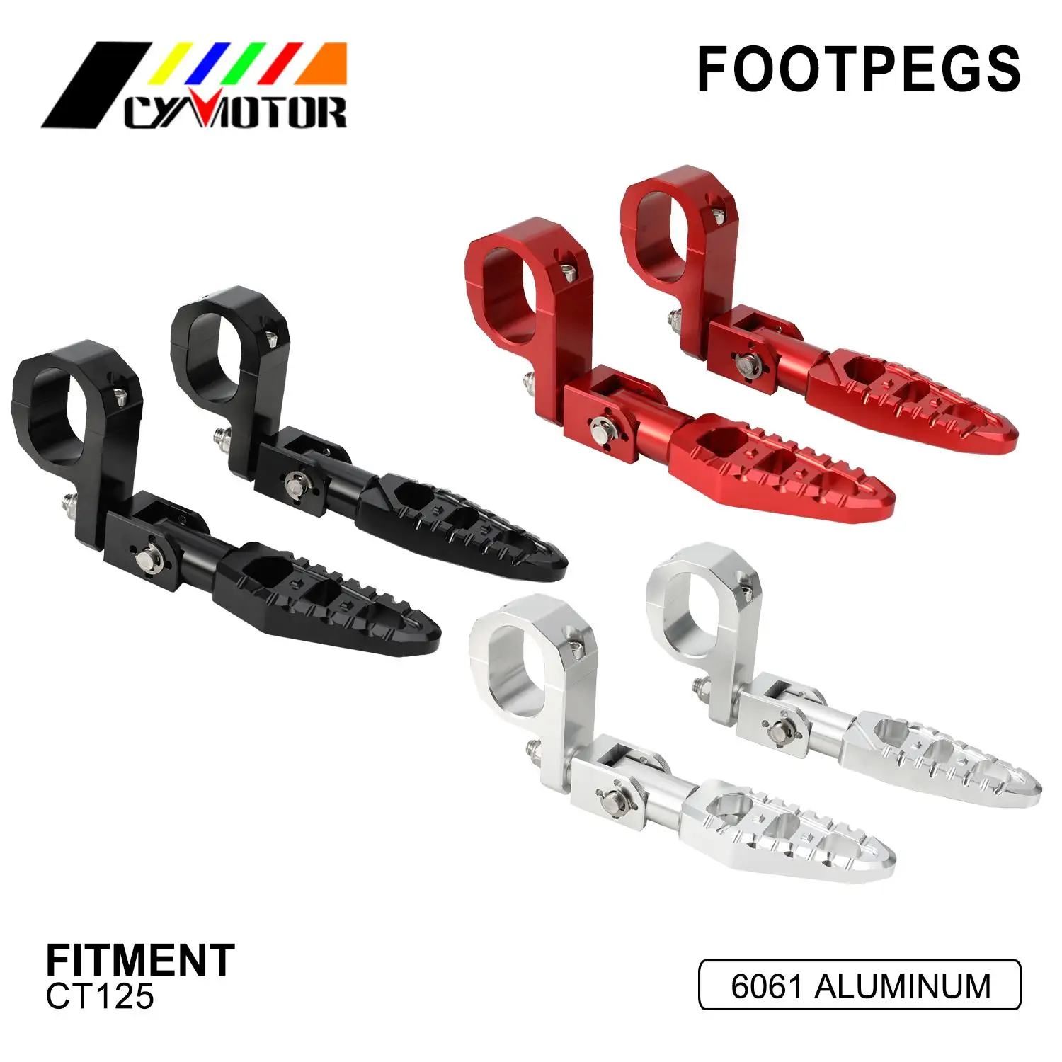 Rear Footpegs Feet Pegs Pedals Footrests Motorcycle Motocross For Honda CT125 CT 125 Tail125 Tail 125 JA55 Electric Dirt Bike