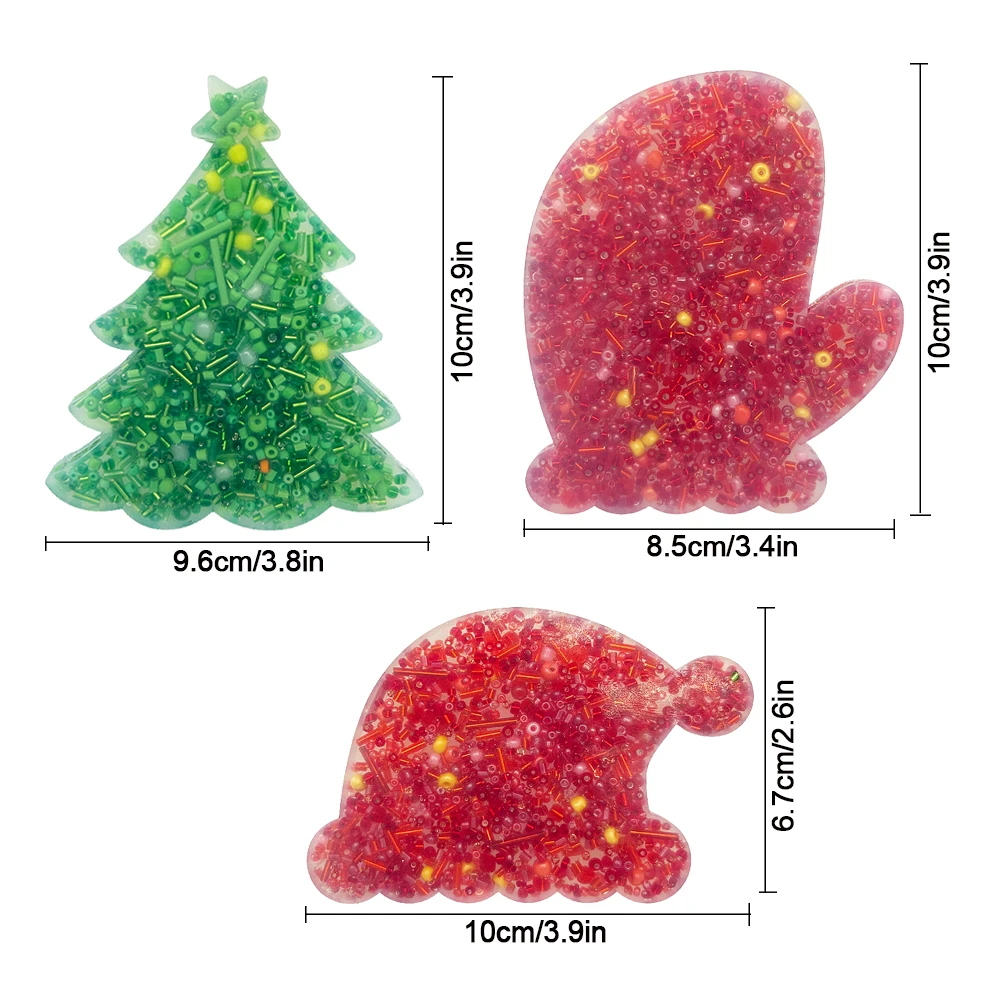 Skin Picking Fidget Mat，Squeeze Gifts for Christmas Birthday Party Event Ornaments，Squeeze Play Mat Gifts for Adult Age 14+