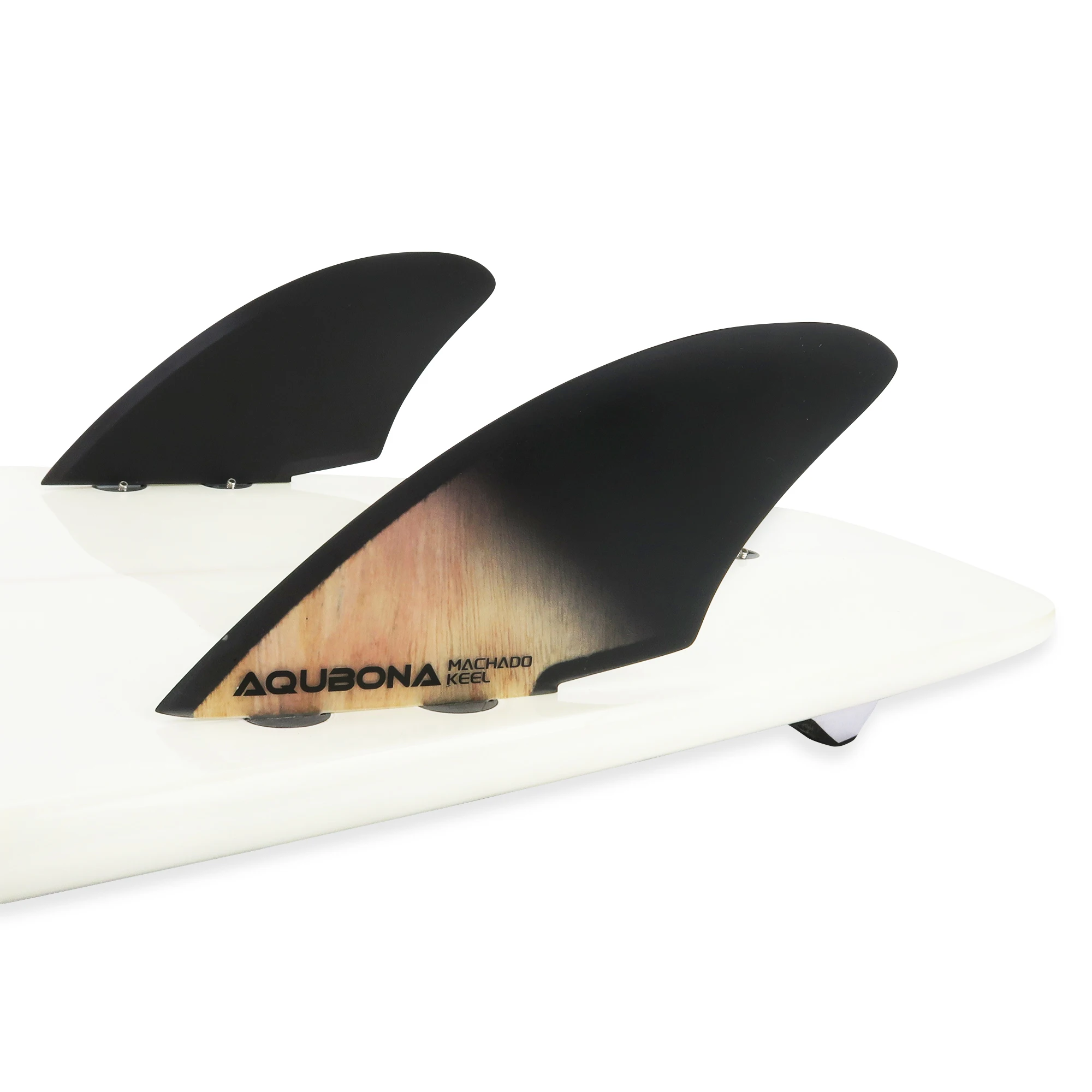Twin Keel Fins Single Tab Dual Tabs II Fins Surfboard Fins Twin Fin Fishtail Surfboard Fins Twin Keels - Smooth Fiberglass Flex