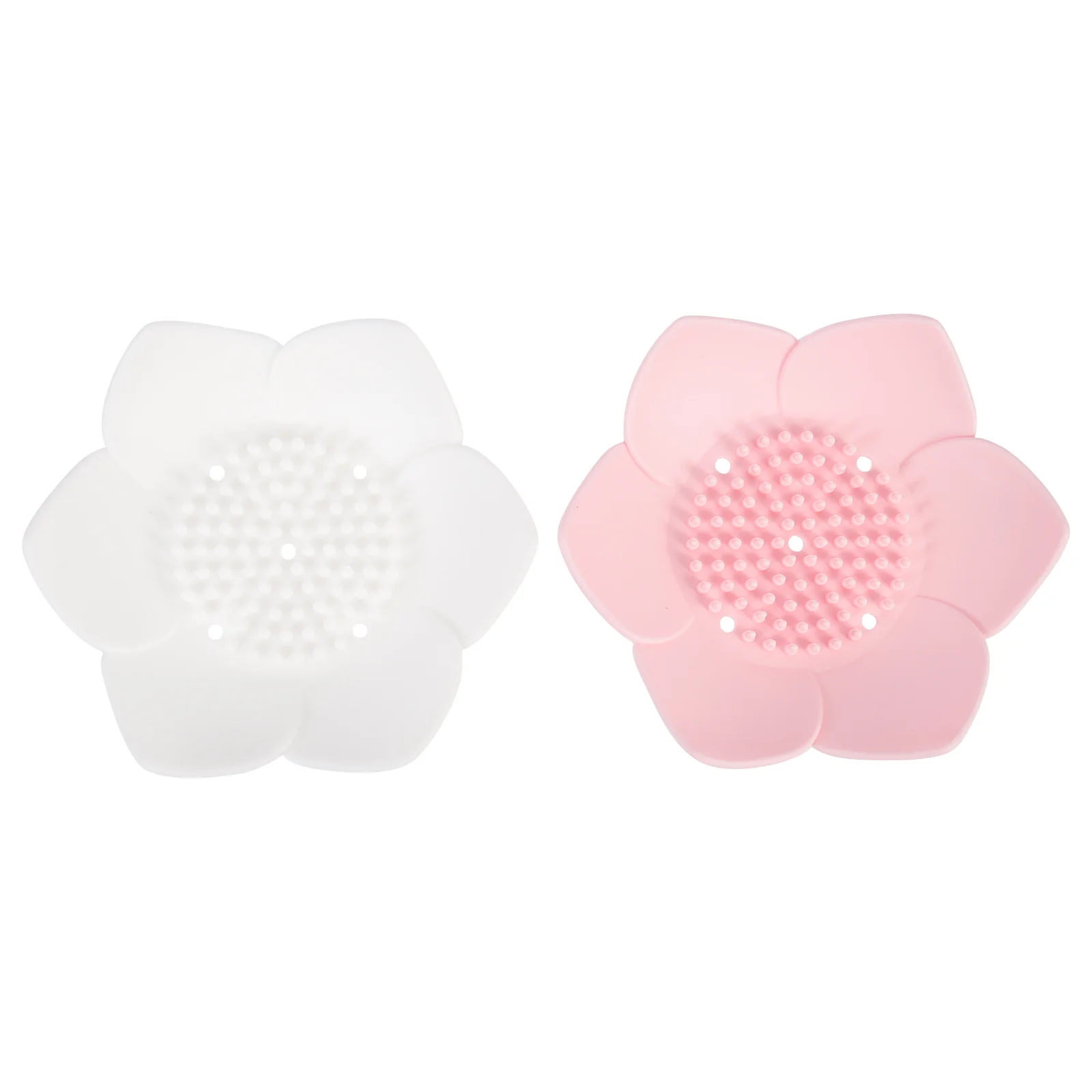 2 Pcs Soap Holder Tray Convenient Plate Wear-resistant Household Dish Silicone Box Accessory Multi-function Supply