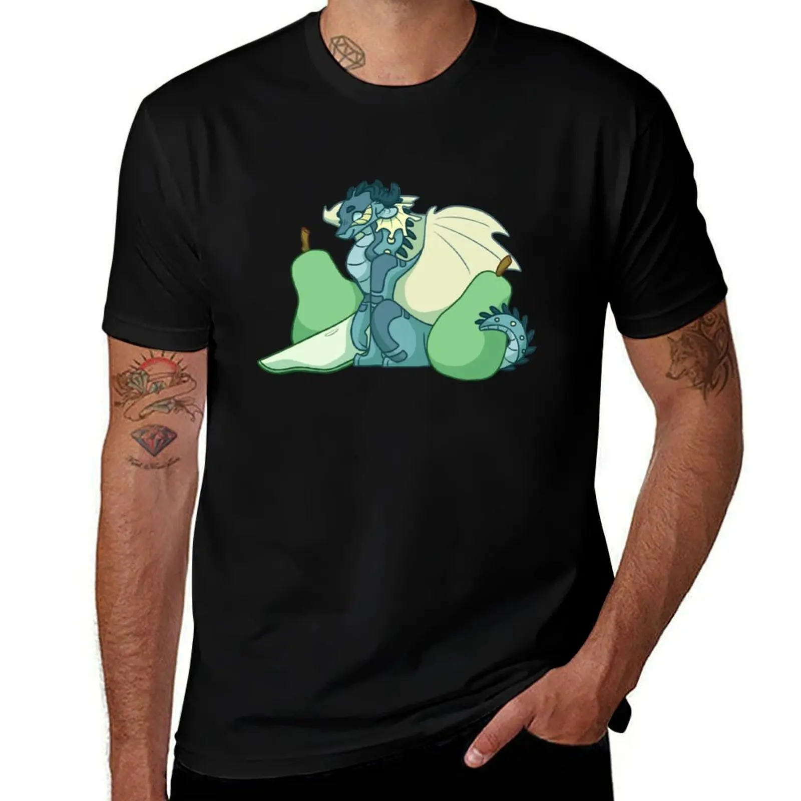 

Tamarin with Pears T-Shirt man t shirts graphic anime t shirts oversize T-Shirt
