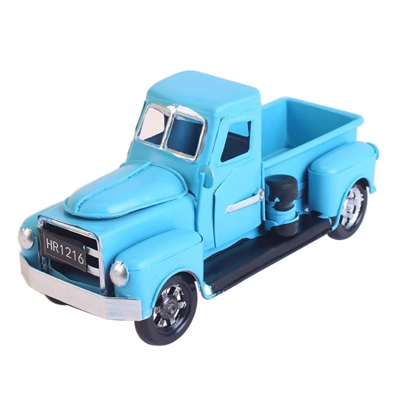 L9NB Christmas Pickup Truck Decoration Wrought Iron Hanging Decorations Put Christmas Tree Car Souvenirs Home Decor Gifts