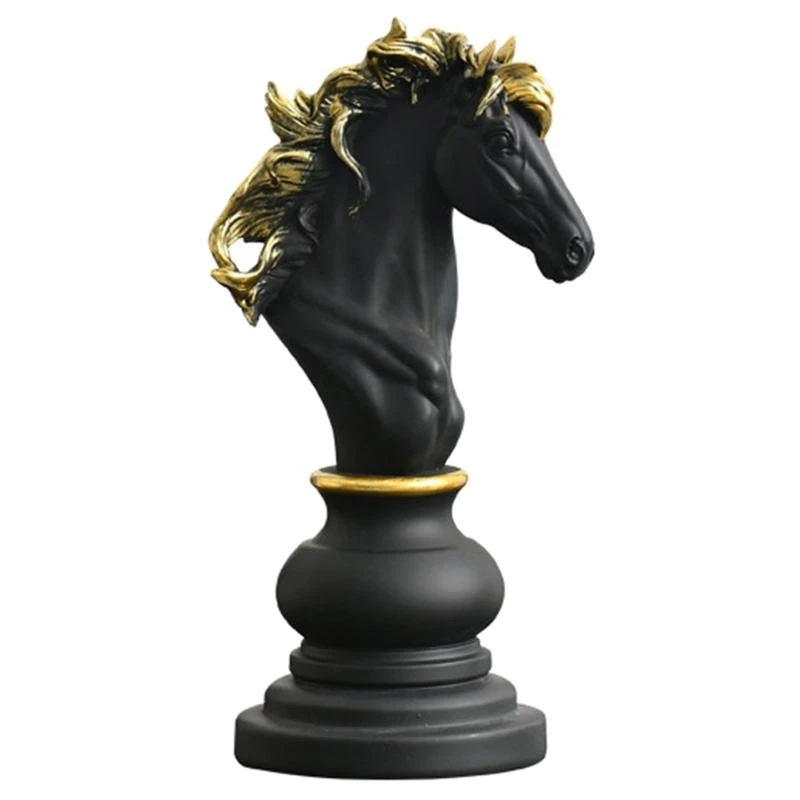 

Chess Statue Decor Desktop Ornaments Art Display Cabinet Decor Figurines Decors