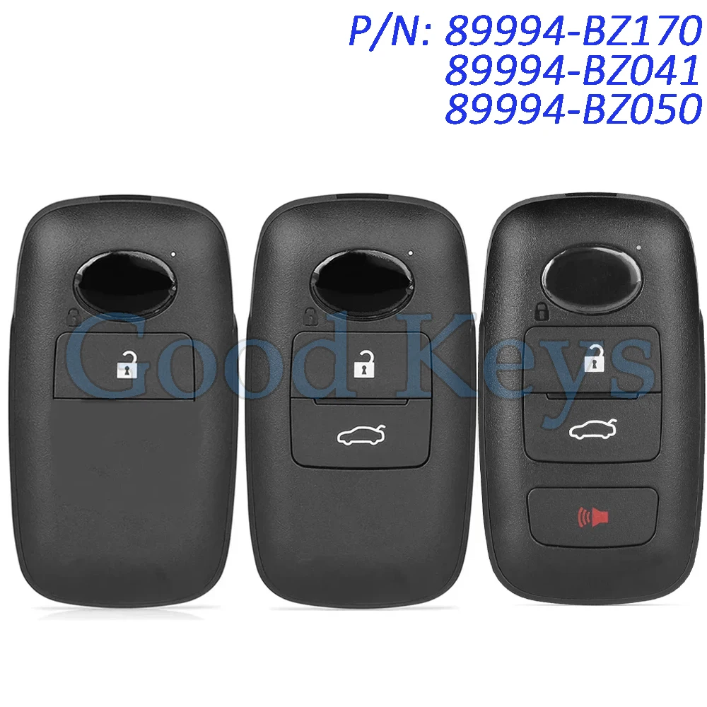 

KEYECU 89994-BZ170 89994-BZ041 89994-BZ050 Smart Keyless Prox Remote Key Fob for Toyota Raize Rocky 2/3 Buttons 433MHz 4A Chip